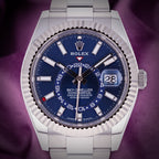 Rolex Sky-Dweller Stainless Steel Oyster 336934 Bright Blue Dial