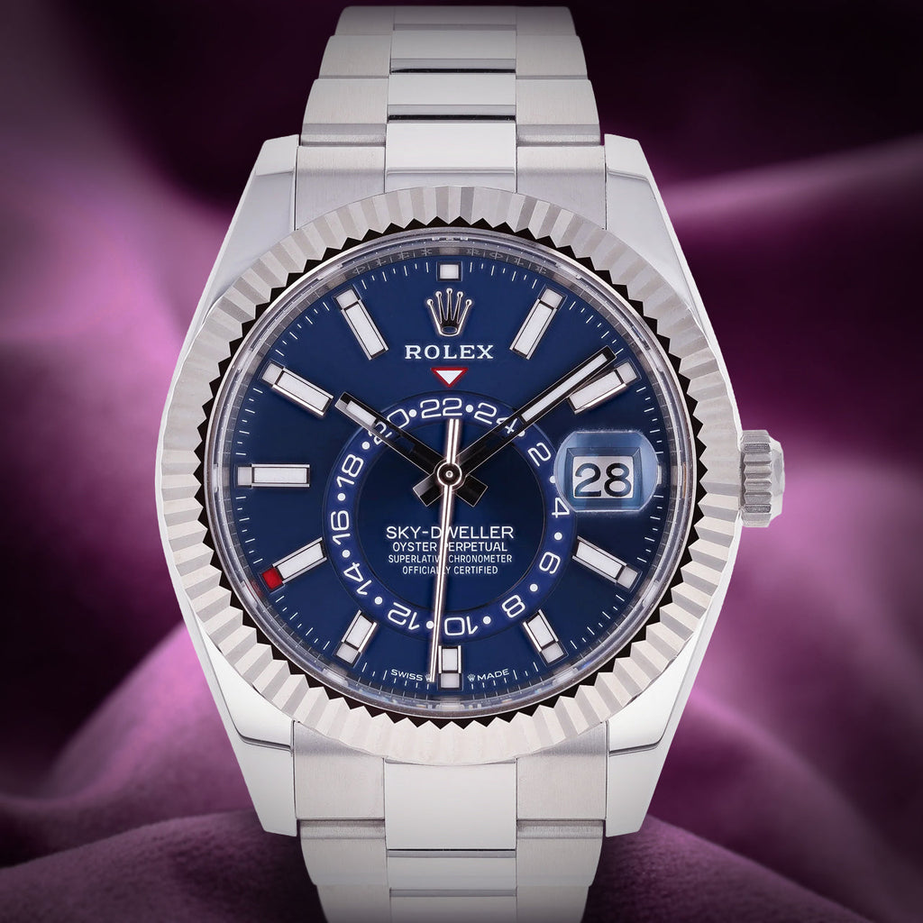 Rolex Sky-Dweller Stainless Steel Oyster 336934 Bright Blue Dial
