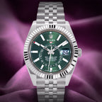 Rolex Sky-Dweller Stainless Steel Jubilee 336934 Green Dial
