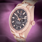 Rolex Sky-Dweller 18k Rose Gold Oyster 336935 Slate Dial