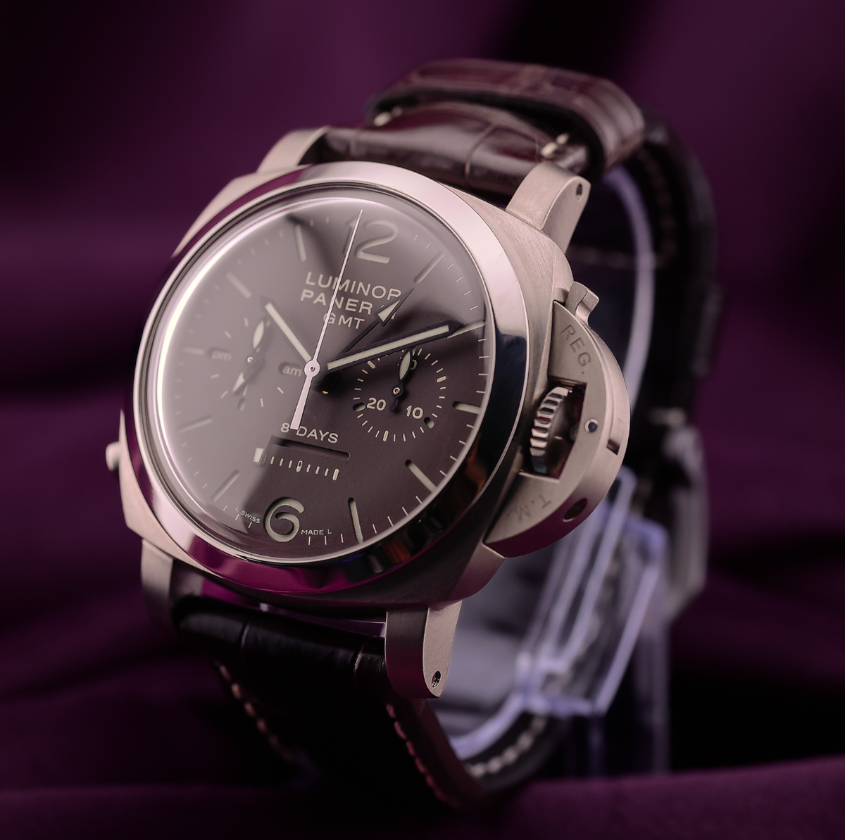 Panerai Luminor 1950 Chrono Monopulsante 8 Days GMT Titanio PAM00311
