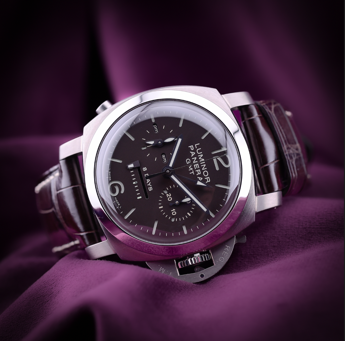 Panerai Luminor 1950 Chrono Monopulsante 8 Days GMT Titanio PAM00311