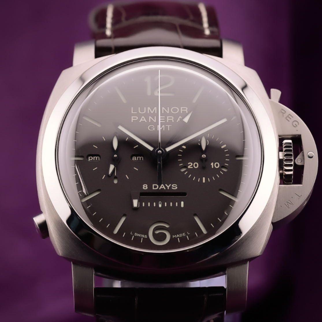 Panerai Luminor 1950 Chrono Monopulsante 8 Days GMT Titanio PAM00311