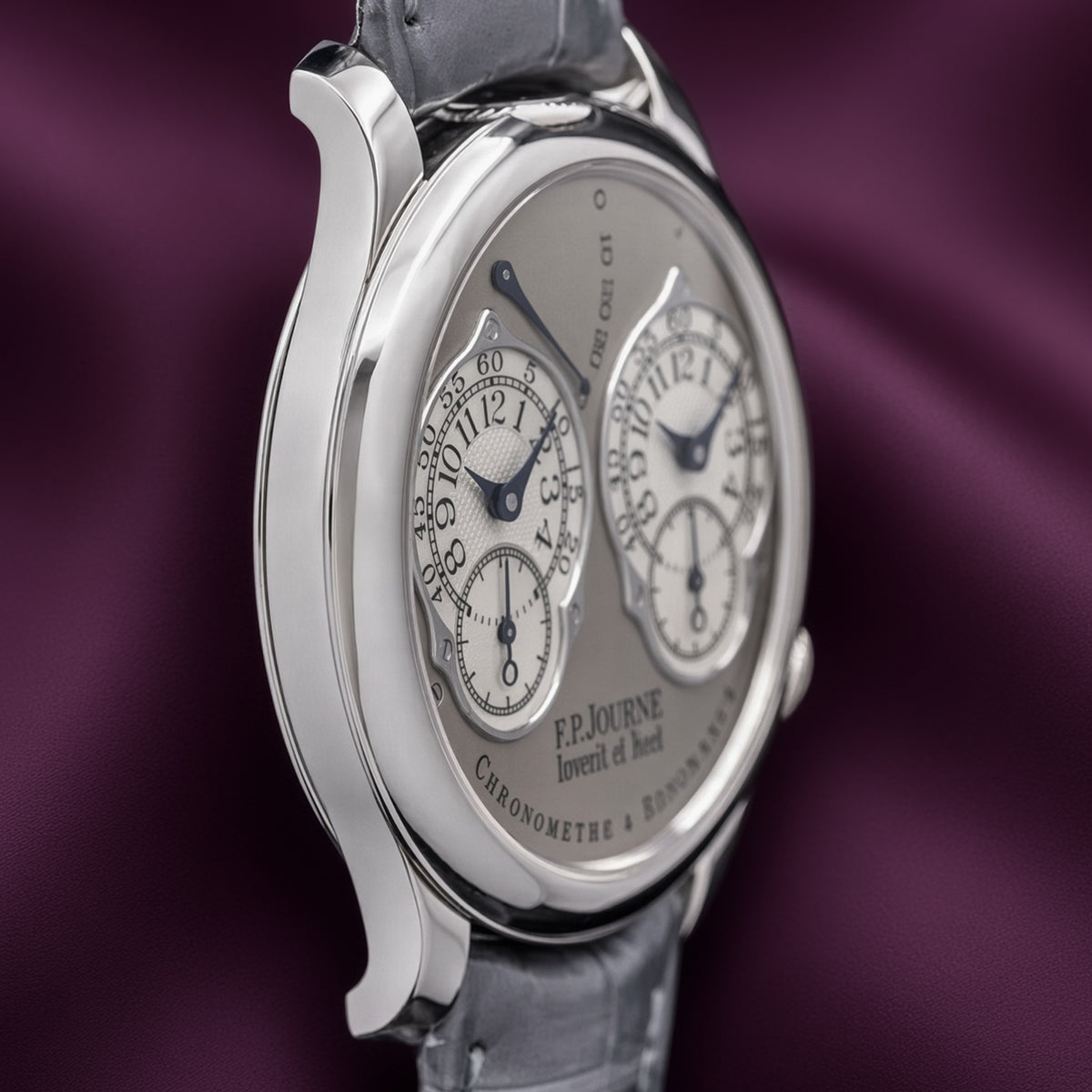 F.P.Journe Chronometre à Resonance A Resonance 40mm Platinum Grey Dial Full Set F.P.Journe Chronometre à Resonance A Resonance