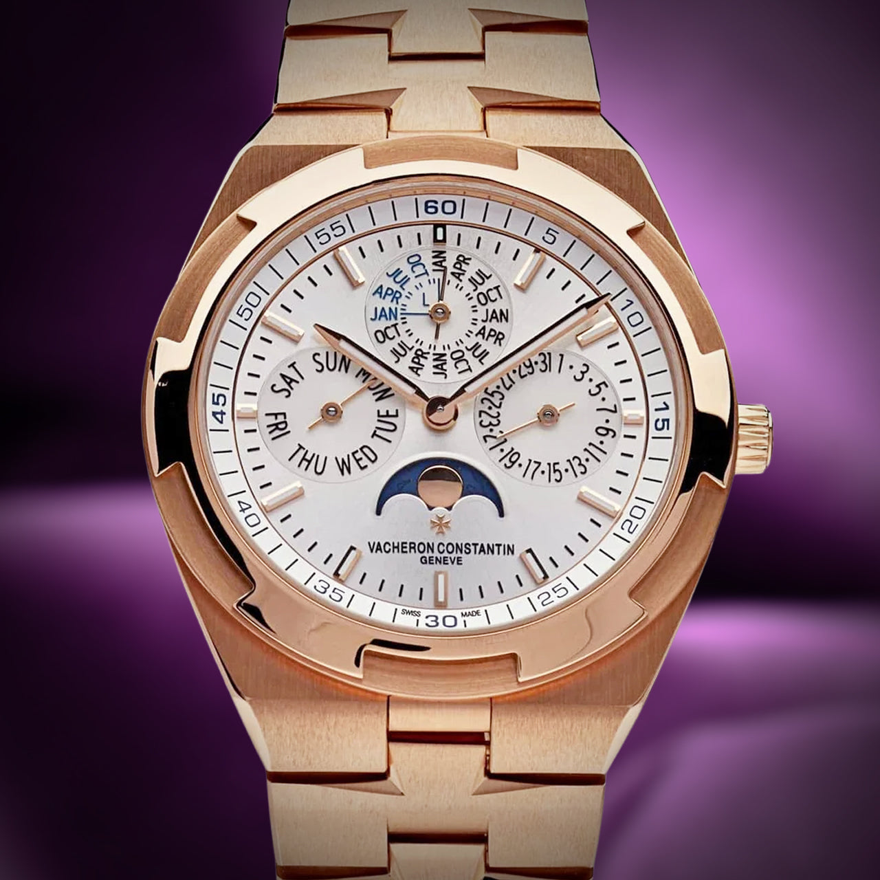 Vacheron Constantin Overseas Perpetual Calendar Ultra-Thin Silver Dial 4300V/120R-B064