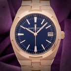 Vacheron Constantin Overseas Self-Winding 4500V/110R-B705 Pink Gold Blue Dial
