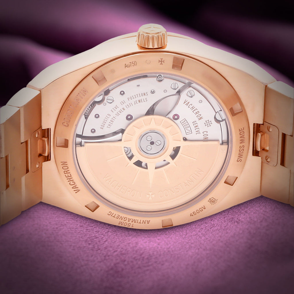 Vacheron Constantin Overseas Self-Winding 4500V/110R-B705 Pink Gold Blue Dial