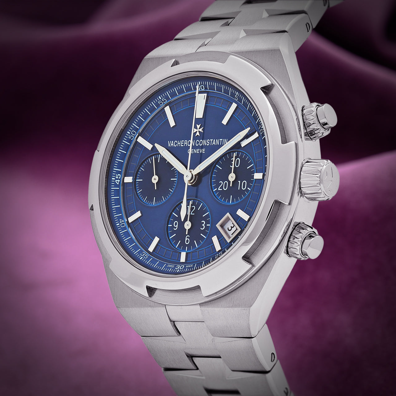 Vacheron Constantin Overseas Chronograph 5500V/110A-B148 Steel Blue Dial