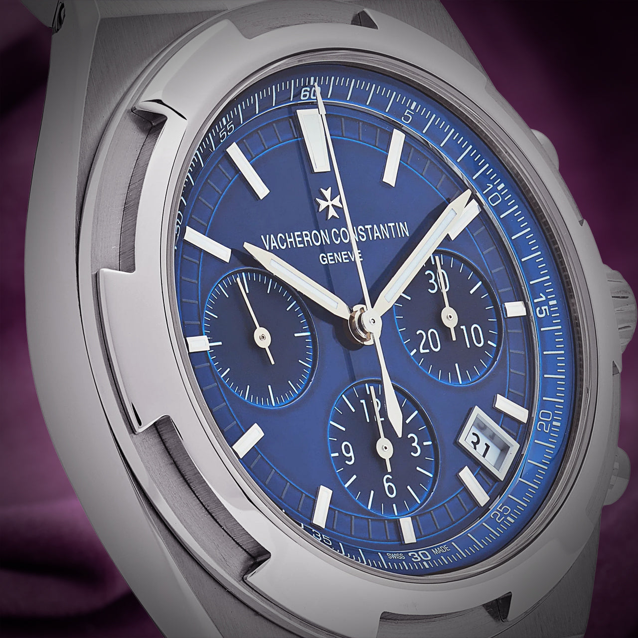 Vacheron Constantin Overseas Chronograph 5500V/110A-B148 Steel Blue Dial