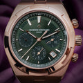 Vacheron Constantin Overseas Chronograph 5520V/210R-B966 Pink Gold Green Dial