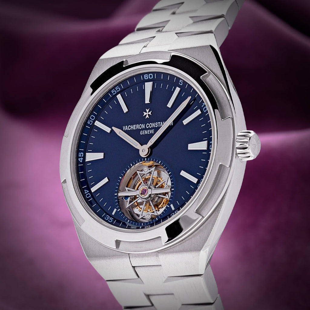 Vacheron Constantin Overseas Tourbillon 6000V/110A-B544 Steel Blue Dial