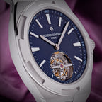 Vacheron Constantin Overseas Tourbillon 6000V/110A-B544 Steel Blue Dial