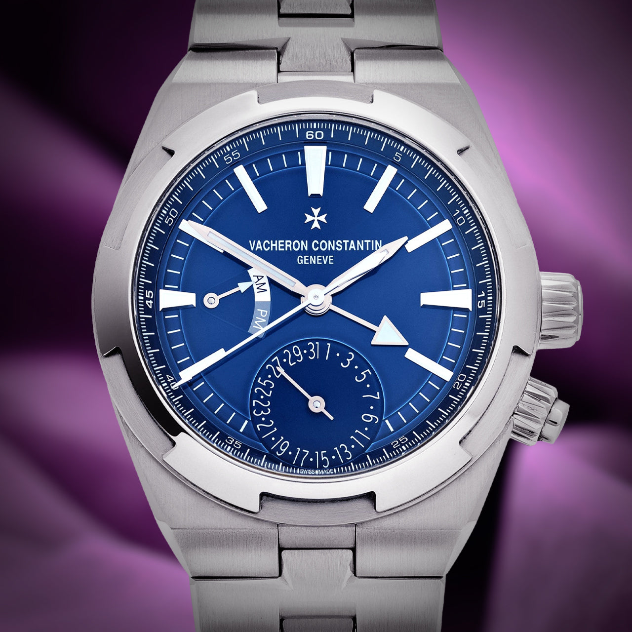Vacheron Constantin Overseas Dual Time 7900V/110A-B334 Stainless Steel Blue Dial