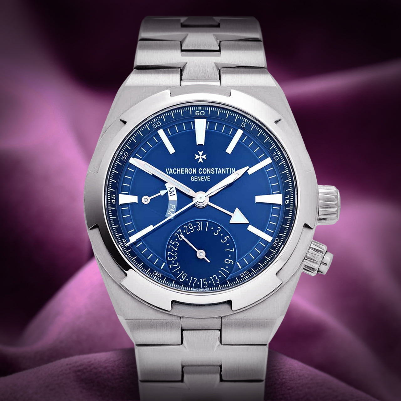 Vacheron Constantin Overseas Dual Time 7900V/110A-B334 Stainless Steel Blue Dial