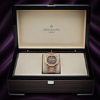 Patek Philippe Nautilus Moon Phases 18k Rose Gold Brown Dial 5712/1R-001