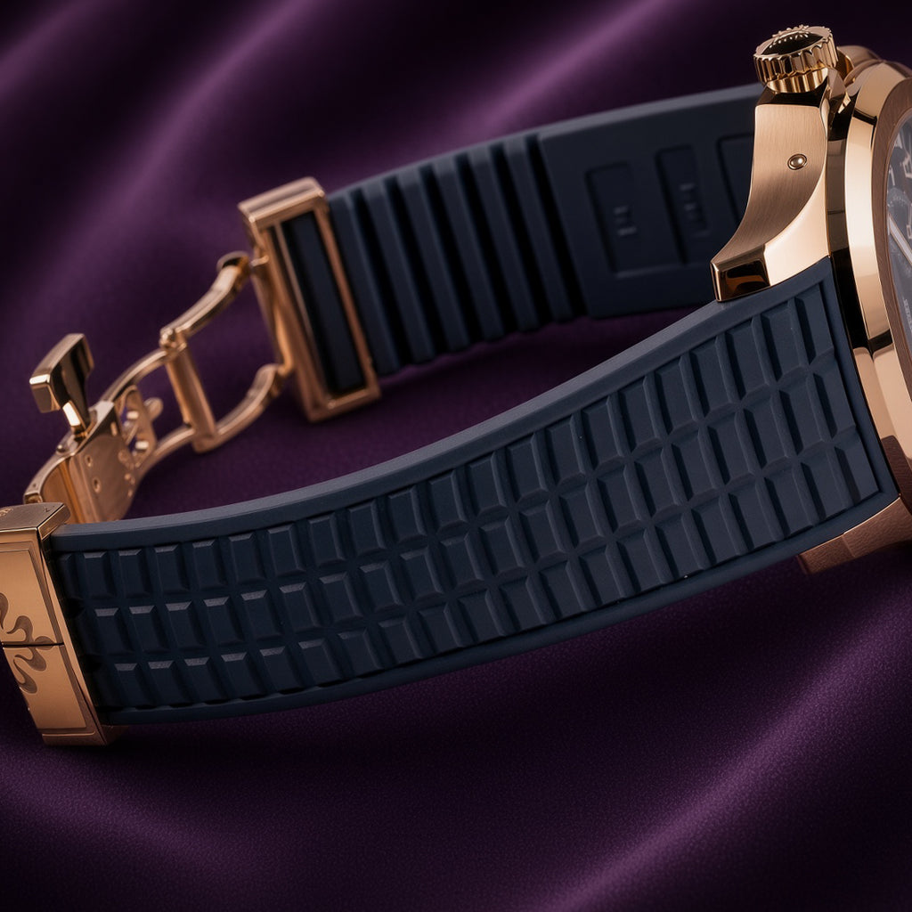 Patek Philippe Aquanaut Annual Calendar Moon Phases Rose Gold BlueGrey 5261R-001