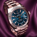 Rolex Sky-Dweller 18K Everose Gold Blue Dial – Ref. 336935