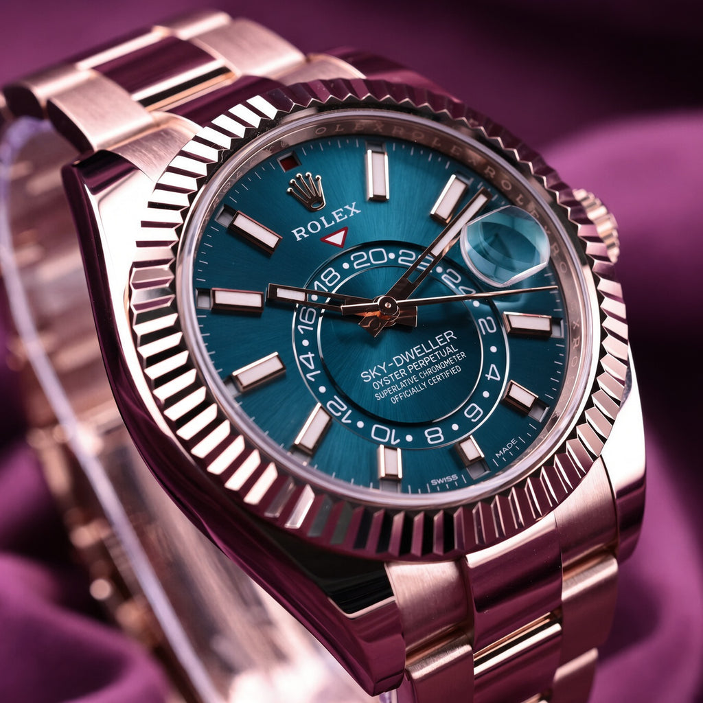 Rolex Sky-Dweller 18K Everose Gold Blue Dial – Ref. 336935