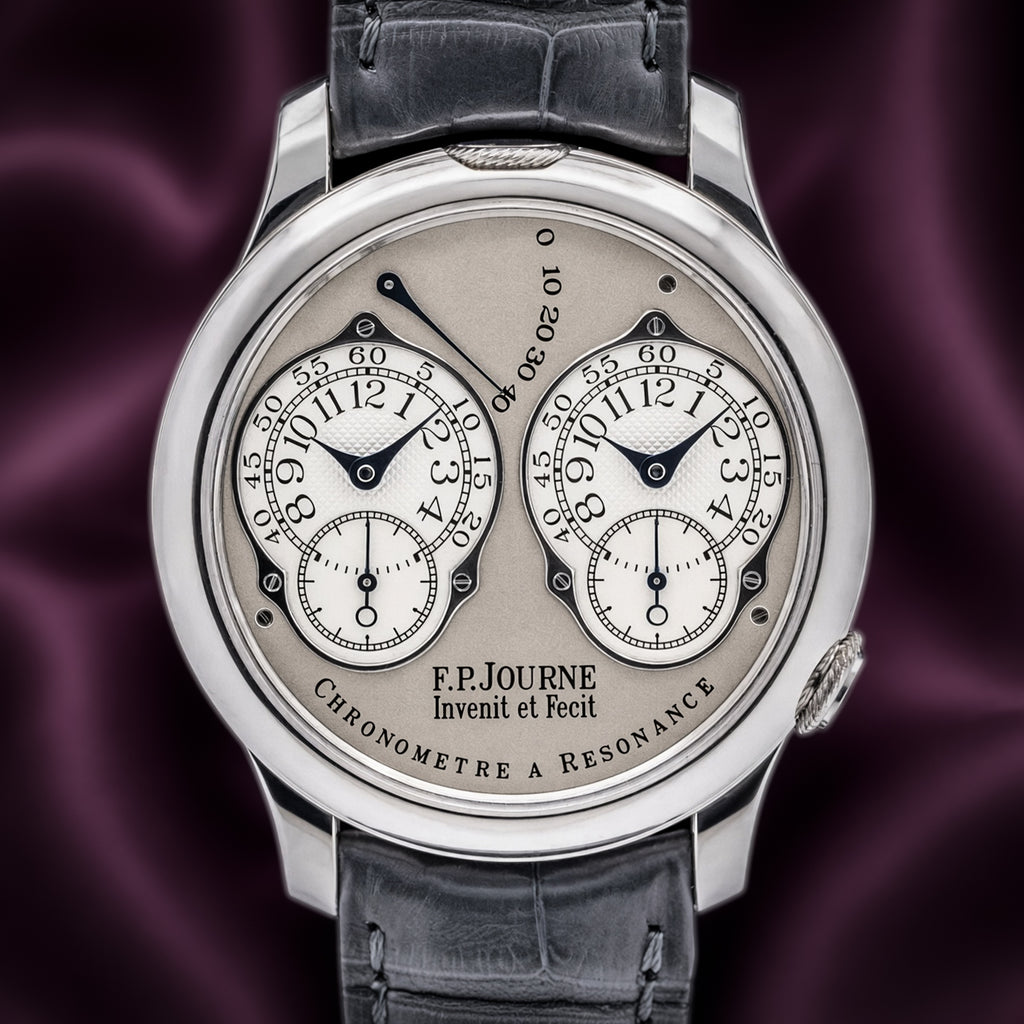 F.P.Journe Chronometre à Resonance A Resonance 40mm Platinum Grey Dial Full Set F.P.Journe Chronometre à Resonance A Resonance
